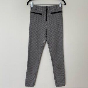 Urban Outfitters Susie Gingham Pant Skinny Zip Up Hot Pants size 4